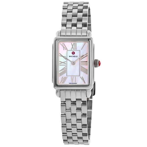 Michele Deco Park White Dial Stainless Steel Women's Watch MWW06E000144