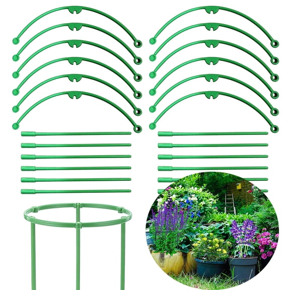 Ywuzuh Plant Cages 5 Pack Plant Cages & Supports for Indoor and Outdoor Plants, Vegetable, Flowers