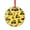 Pattern-1, variant on Cartoon Goldfish Wear Red Santa Hat Crystal Glass Ornament Appreciation Gift for Xmas Friend Bestie Nurse Teacher Mentor Boss Coworker Gold Blue Water Fish Round Ornament