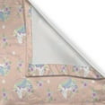 thumbnail image 3 of Ambesonne Fantasy Kitchen Curtains, Unicorn Flowers Stars Art, 55"x30", Blush Pistachio Green, 3 of 3