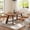 Bright yellow, variant on 70.86" Oval Rustic Dining Table for 6-8 People, Wood Kitchen Table, Rustic Dinner Room Table with Sturdy Tapered Legs