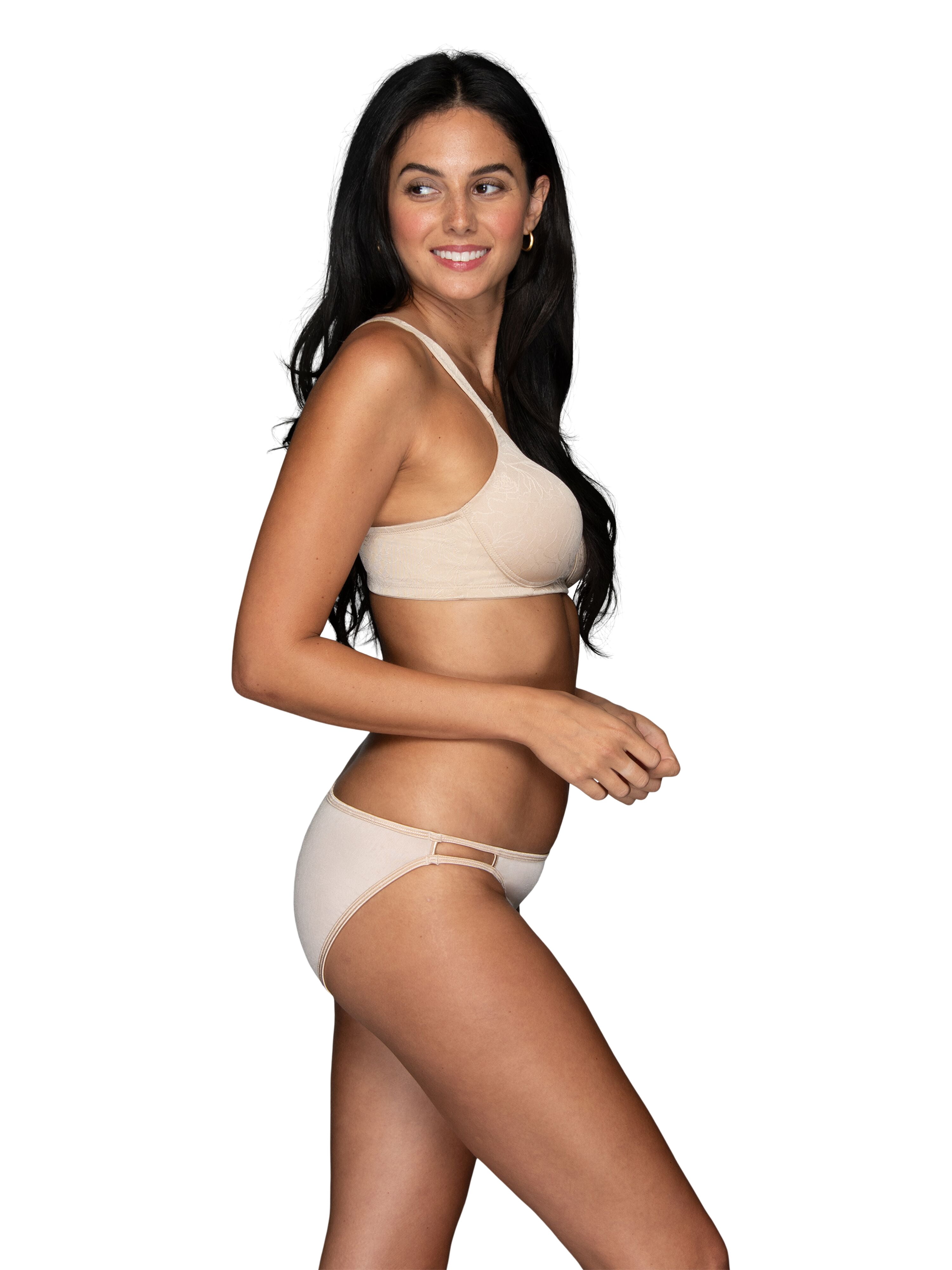 Vanity Fair Lingerie Women's Body Shine Full Coverage Wireless T-Shirt Bra, Style 72298