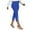 A48 Blue, variant on Capri Leggings for Women Dressy Casual Cropped Ankle Pants with Button Slit Hem High Waisted Trousers Work Office, Formal, Fashion Wear