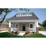 The House Designers: THD-7510 Builder-Ready Blueprints to Build a Traditional Narrow Bungalow House Plan with Crawlspace Foundation (5 Printed Sets)
