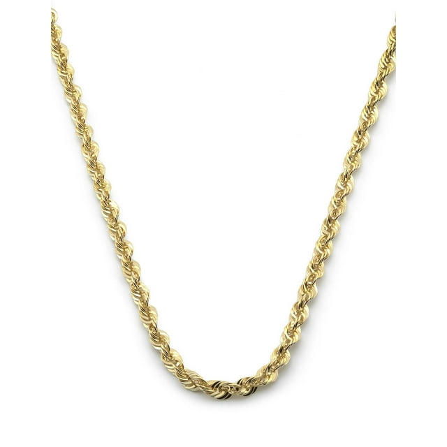 Cadena Torzal 2.5 mm Oro Sólido 10k 50 Cm