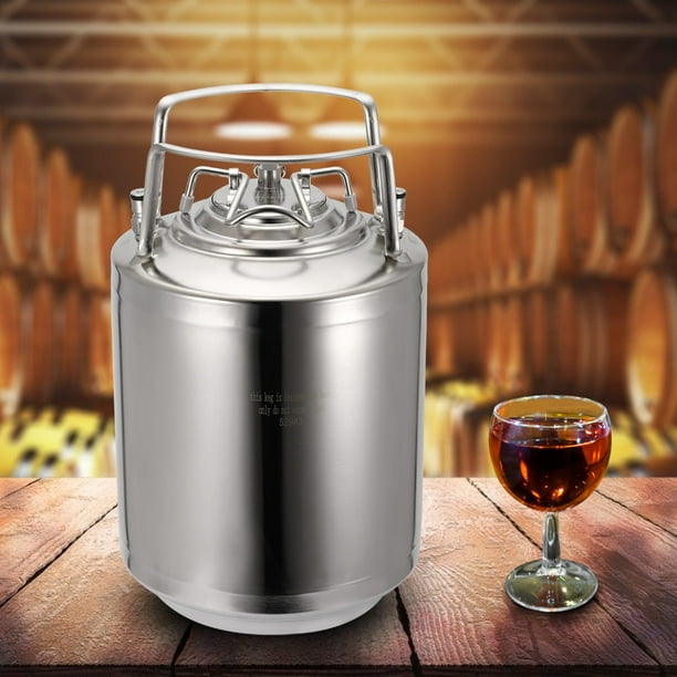 Tebru Beer Keg,10L Household 304 Stainless Steel Beer Barrel Beverage