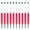 Fluorescent red, variant on 10 Pcs Black Inks Pen Beadable Ballpoint Pen Multicolor Beadable Pen 1.0mm Bead Pen Smooth Writing Pen Novelty Pen