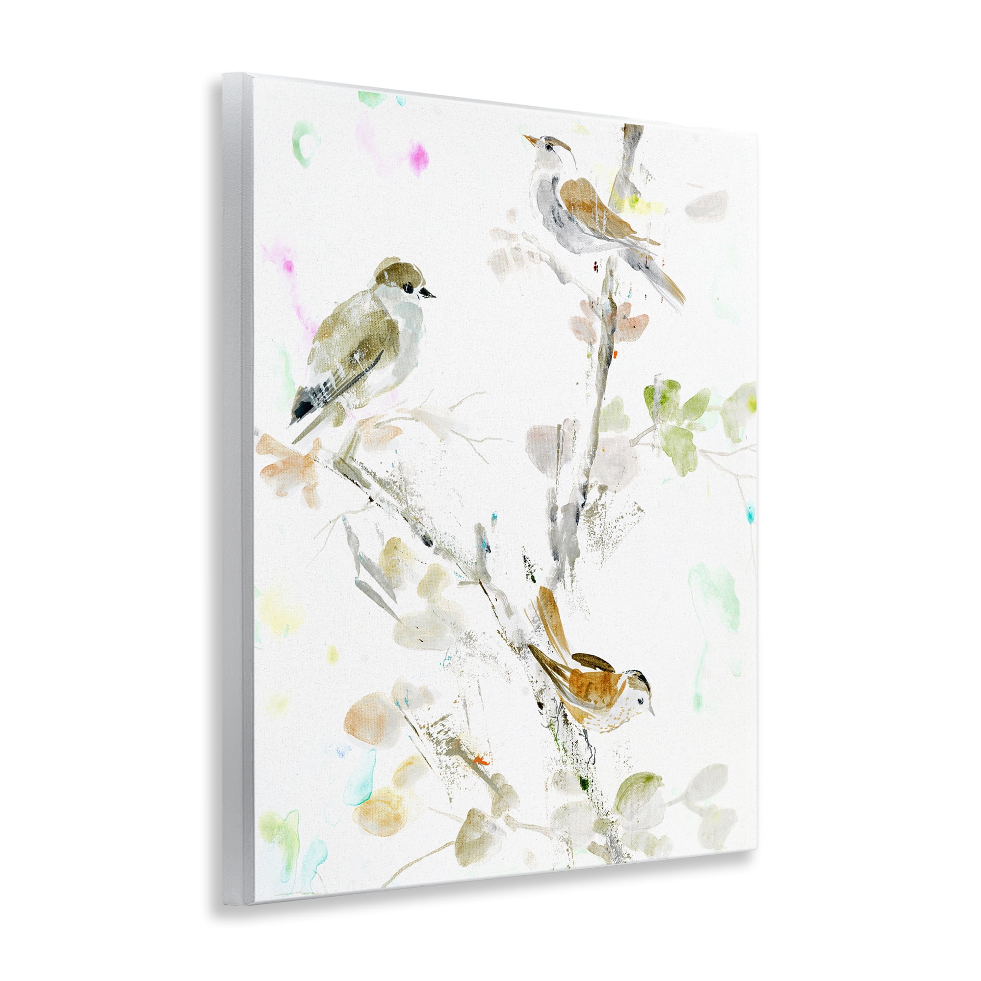 Stupell Industries Delicate Feathers Trio Wall Plaque Art, design by Lorenzo Collective