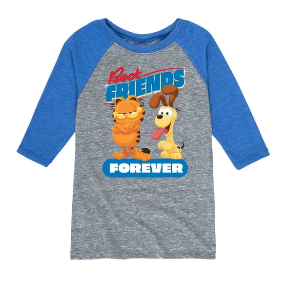 Garfield - Best Friends Forever - Toddler & Youth Raglan Graphic T-Shirt