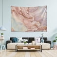 thumbnail image 5 of Gold Pink Marble Texture Tapestry Wall Hanging Tapestries Happy Colorful Hippie Psychedelic Art Polyester Carpet Wall Decorative for Living Room Bedroom 80x60inch Gift Decor, 5 of 7