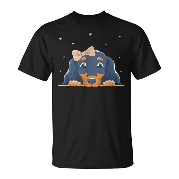 SPEEDRUN Wiener Dog Lover Hearts Girls Sausage Dog Dachshund T-Shirt