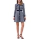 thumbnail image 1 of Vestido A-Line Elegante de Cuello Redondo con Botones de Houndstooth para Mujeres INSPIRE CHIC Talla M 2, 1 of 6