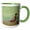 Green/White, variant on 3drose, Ring Necked Pheasants, 11oz Two-tone Red Mug