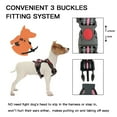 thumbnail image 6 of Howarmer Dog Harness for Small Medium Large Dogs No Pull Adjustable Reflective Breathable Oxford Dog Vest, Easy Control Handle for Dogs, Pink, 6 of 8