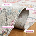 thumbnail image 6 of Safavieh Madison Hope Floral Area Rug, Gray/Gold, 3' x 3' Round, 6 of 13