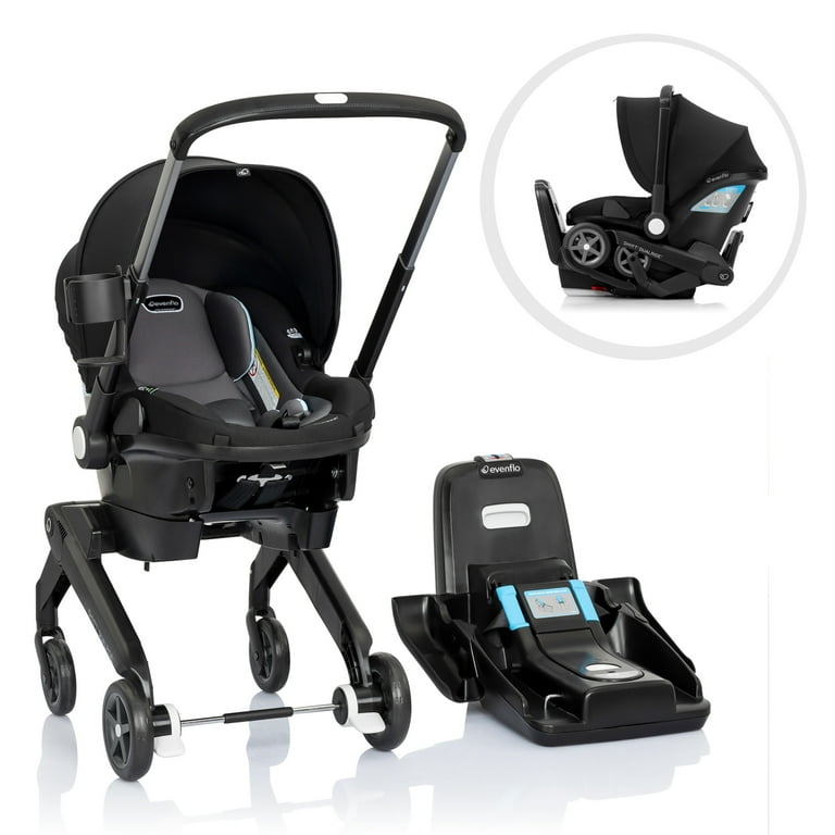 Evenflo Shyft DualRide Infant Car Seat and Stroller Combo Travel System Rear Facing Bryson Blue Walmart