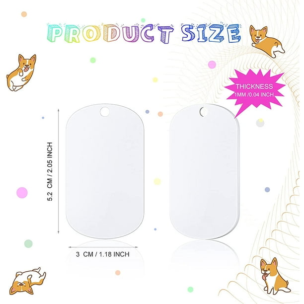 Blank dog tags clearance walmart