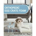 thumbnail image 5 of Ophanie 35in Gray Orthopedic Dog Bed For Large and Medium Dogs with Egg Crate Foam Support and Non-Slip Bottom, Waterproof and Machine Washable Removable Pet Bed Cover, L Size (35"x22"x3.5"), 5 of 9