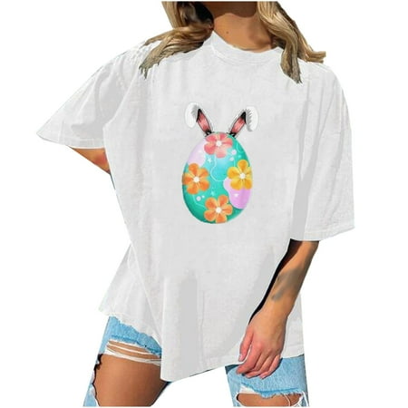 

Plus Size White Blouse for Women Victorian Blouse Women s Print Short Sleeve Round Neck Pullover Casual T Shirt Top Loose Work Blouse White M