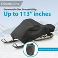 thumbnail image 3 of PYLE PCVSNM12 - Armor Shield Snowmobile Cover - Universal Cover for Snowmobile (Up to 113’’ inches), 3 of 4