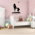 thumbnail image 2 of Children People Say Nothing's Impossible Adorable Quote Wall Decal Decoration Bear And Friend Cartoon Character Silhouette Happy Walk Lasts Years and Easily Removable - Size: 14 In(W) x 20 In(H), 2 of 5