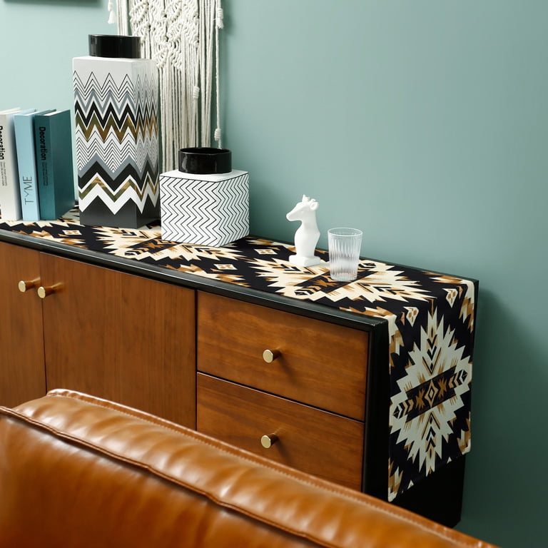 Southwestern Aztec Table Runner 120 Inches Long - Retro National Style ...