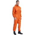 thumbnail image 3 of Sxiwei Men's Coveralls Workwear Front Zipper Jumpsuits One Piece Bodysuits Orange XXL/180, 3 of 7