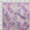 thumbnail image 3 of oneOone Polyester Spandex Purple Fabric Tropical Leaf Fabric For Sewing Printed Craft Fabric By The Yard 56 Inch Wide, 3 of 6