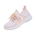 thumbnail image 2 of pwidon Women's Walking Sneakers Lightweight Lace Up Athletic Running Shoes Breathable Fly Knit Casual Sport Trainers Grey Black Pink 5.5, 2 of 6