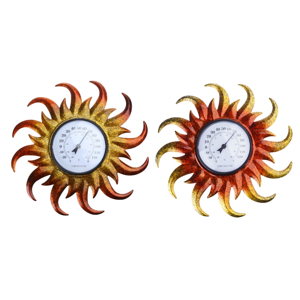Indoor Outdoor Thermometer Wall Thermometer Decorative Thermometer Temperature MesureMeter for Home Garden