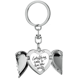 thumbnail image 1 of Todo llega para el que espera. Llavero de alas de ángel en forma de corazón, 1 of 3