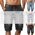 thumbnail image 3 of Mifsaly Mens Jean Cargo Shorts Elastic Waist Drawstring Denim Shorts Fashion Relaxed Fit Casual Summer Wear Clothes with Multi Pockets Blue,XXL, 3 of 5