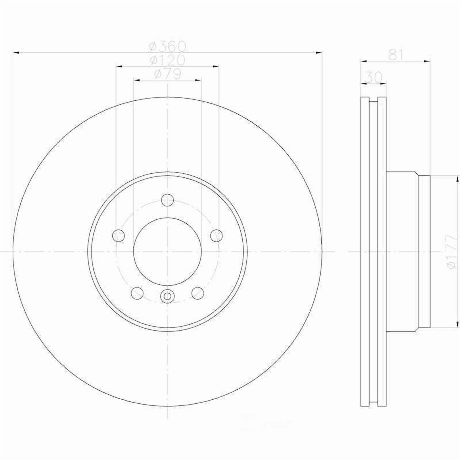 Hella 355123032 Hella Pagid - High Carbon and Fully Coated Fits select: 2011-2012 LAND ROVER RANGE ROVER HSE LUXURY, 2010 LAND ROVER RANGE ROVER HSE