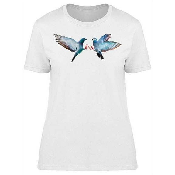 Flying Pigeon Birds T-Shirt Women -Image by Shutterstock, Female Small