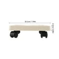 thumbnail image 2 of FELTECHELECTR  Flower Pot Tray Rolling Plant Stands with Wheels Small Caster Plants White, 2 of 8