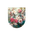 thumbnail image 6 of ZIATUBLES Hummingbird Peony Print Universal Fit Toilet Lid Cover with Elastic Edges Washable Reusable Stretchable Fabric for Most Lids Bathroom Decor Accessories, 6 of 6