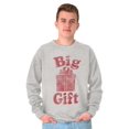 thumbnail image 5 of Funny Big Wrapped Christmas Present Sweatshirt for Men or Women Brisco Brands S, 5 of 6
