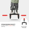 thumbnail image 4 of LIVINGbasics Planche de Poussette Universelle, Planche de Poussette 2-en-1 avec Siège Détachable, Planche de Poussette à Direction 360° Convenant aux Enfants de 3 à 6 Ans Supporte jusqu'à 55 Lb, 4 of 8