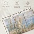 thumbnail image 6 of Elephant Stock Seaside Pampas Grass Wall Art - Horizontal Multi Panel Canvas - Living Room Wall Decor - Floral And Botanical Multi Panel - Blue And Beige Decor By Danhui Nai - 57" x 36", 6 of 8