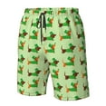 thumbnail image 4 of Logiee dogs St Patrick's Day Print Mens Swim Trunks Quick Dry Board Shorts,Breathable Hawaii Beach Shorts Swimwear Bathing Suits-Medium, 4 of 6