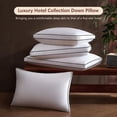 thumbnail image 2 of Juego de 2 almohadas de plumas Sanivosily Queen Size, 2 of 7