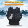 thumbnail image 4 of Minnieouse Guantes cálidos de invierno dibujos animados pájaro gato mujeres hombres tejido protección térmica contra el frío parche a Type3 NO3, 4 of 5