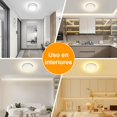 thumbnail image 3 of Lampara de Techo LED, JSXing Luz de Techo 20cm 18w Impermeable IP65 3000k/4000k/5000k,Luces de Techo Led Regulables para Rec&aacute;mara, Comedor, Cocina, Ba&ntilde;o, Balc&oacute;n, Inter, 3 of 6