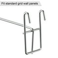 thumbnail image 5 of Uxcell 2.4 Inch Store Garage Storage Grid Wall Display Hooks Silver, 4 Count, 5 of 5