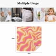 thumbnail image 4 of Pink Orange Cloth Napkins, Art Abstract Modern Geometric Washable and Reusable Dinner Napkins Set of 8, Table Napkin for Kitchen Party Birthday Wedding Hotel Housewarming 20"x20", 4 of 8
