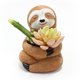 thumbnail image 2 of Sloth Flower Pot, Decretación Sloth Suculento macetas Resina para oficina para escritorio, 2 of 8