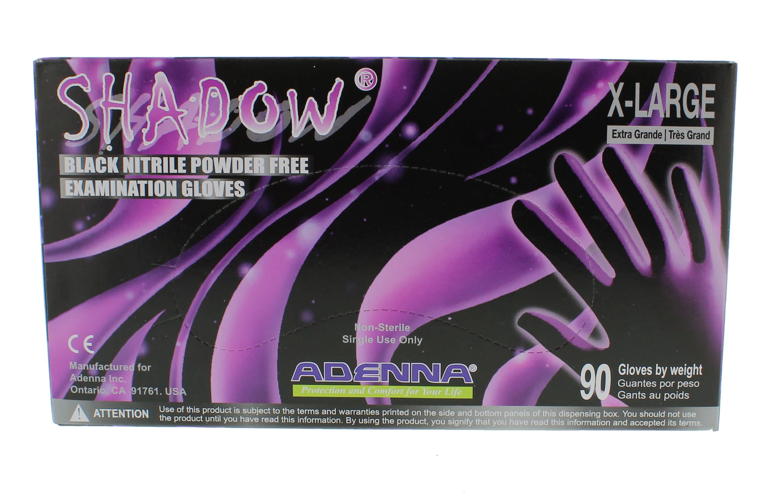RAVEN 66516, 7 mil Nitrile Exam Grade Gloves, Powder Free, Size