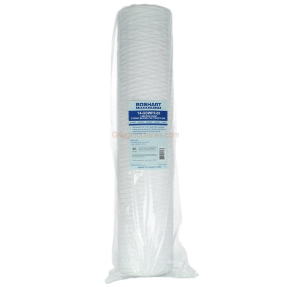 Boshart 14-GSWP2-05 String Wound Polypropylene 5 Micron Filter Cartridge