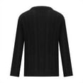 thumbnail image 3 of WREESH Mens Shawl Collar Cardigan Sweater Loose Cable Knit Sweater Casual Long Sleeve Buttons Up Sweater with Pockets Black, 3 of 5