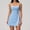 Blue, variant on AEXTO Tennis Dress with Built in Shorts and Bra Athletic Dress for Women Summer Cut Out Twisted Golf Workout Dress